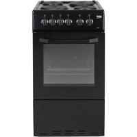 GRADE A3 - Beko BS530K Freestanding Cooker Solid Plate 4 Zone Hob  - Black