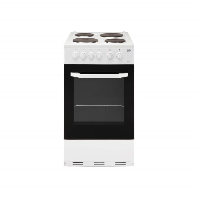 Beko BS530W 50cm Single Oven Electric Cooker With Sealed Plate Hob White