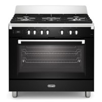 De Longhi 90cm Dual Fuel Range Cooker - Black