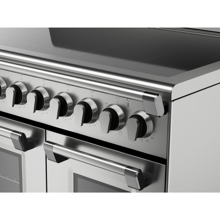 DeLonghi 90cm Electric Range Cooker with Warming Zone - Stainless Steel