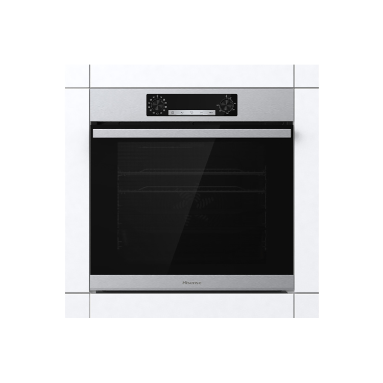 Refurbished Hisense BSA65222AXUK 60cm Single Built In Electric Oven Stainless Steel