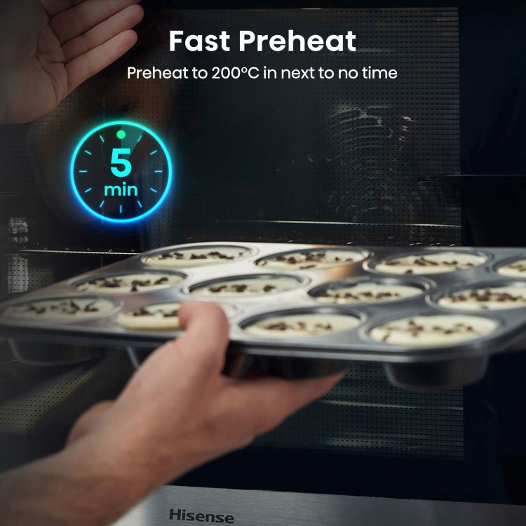 Hisense Built In Electric Single Oven - Stainless Steel