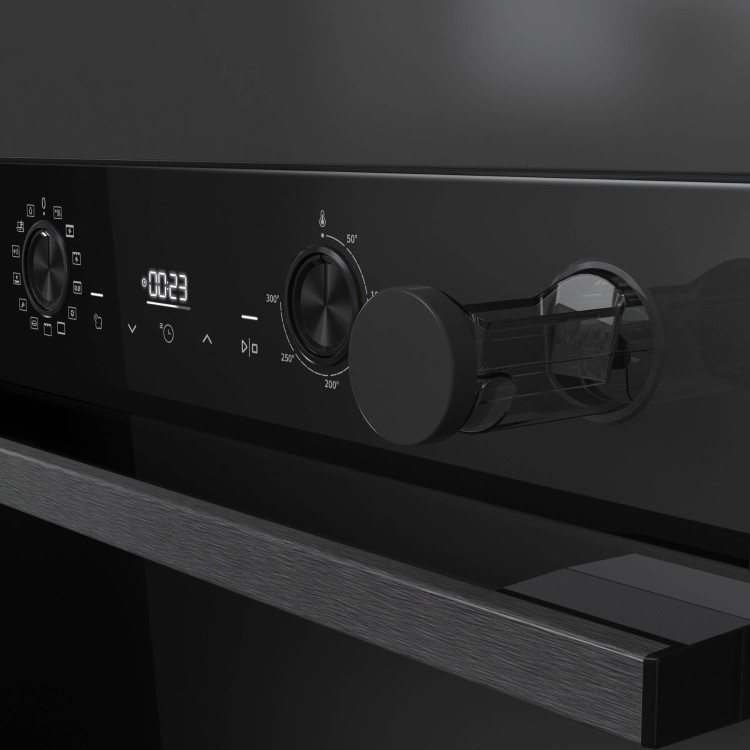 Hisense Hi4 BSA66221ADBGUK Electric Single Oven with Vapour Cleaning - Black