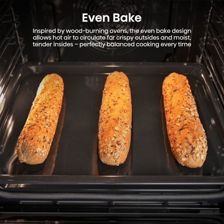 Hisense Hi4 BSA66221ADBGUK Electric Single Oven with Vapour Cleaning - Black