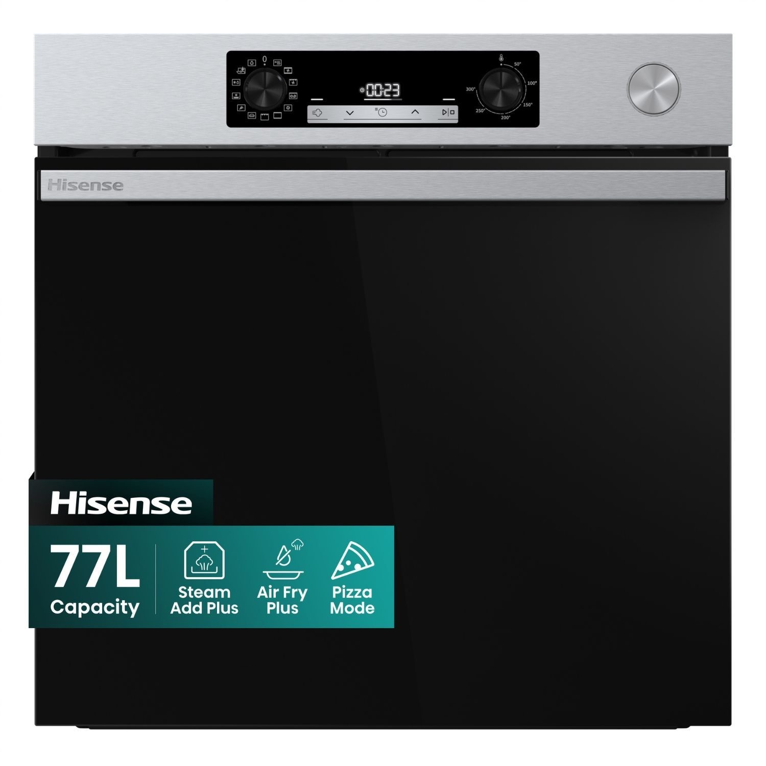 Hi4 BSA66221AXUK Electric Single Oven Vapour Cleaning Stainless Steel