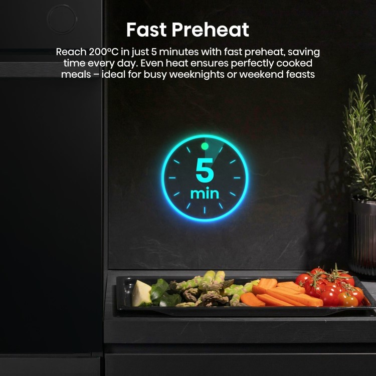 Hisense Hi4 BSA66226ADBGUK BlackLine Built In Electric Single Oven - Black