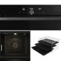 Hisense Hi6 SE BSA66331ABDGUK Electric Single Oven with Vapour Cleaning - Black