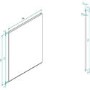 Baumatic BSB6.1SS 60cm Wide Full Height Splashback in Stainless Steel