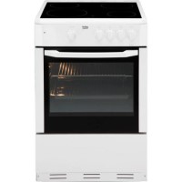 Beko BSC630W 60cm Single Oven Electric Cooker With Ceramic Hob White