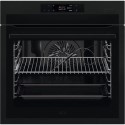 A2/BSE778380T Refurbished AEG 7000 SteamCrisp BSE778380T 60cm Single Built In Electric Oven With Pyrolytic Cleaning Matt Black