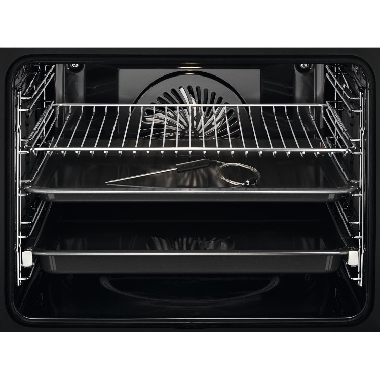 AEG 7000 Series BSE778380T SteamCrisp Pyrolytic Self-Cleaning Single Oven with Food Probe - Matt Black