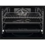 Refurbished AEG 7000 SteamCrisp BSE778380T 60cm Single Built In Electric Oven With Pyrolytic Cleaning Matt Black