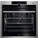 79088037/1/BSE978330M Refurbished AEG 7000 SteamCrisp Electric Built-in Single Oven With Pyrolytic Cleaning - Anti-fingerprint Stainless Steel