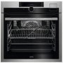 Refurbished AEG 9000 SteamPro BSE998330M 60cm Single Built In Electric Ovenl Black