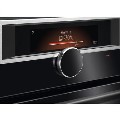 Refurbished AEG 9000 SteamPro BSE998330M 60cm Single Built In Electric Ovenl Black