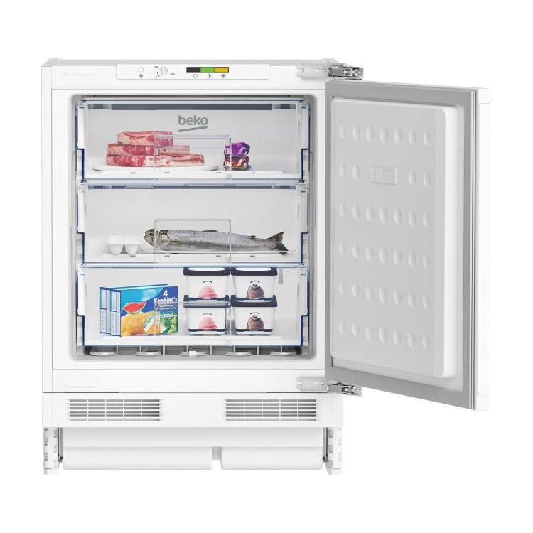 Refurbished Beko BSF4682 Integrated 94 Litre Under Counter Freezer