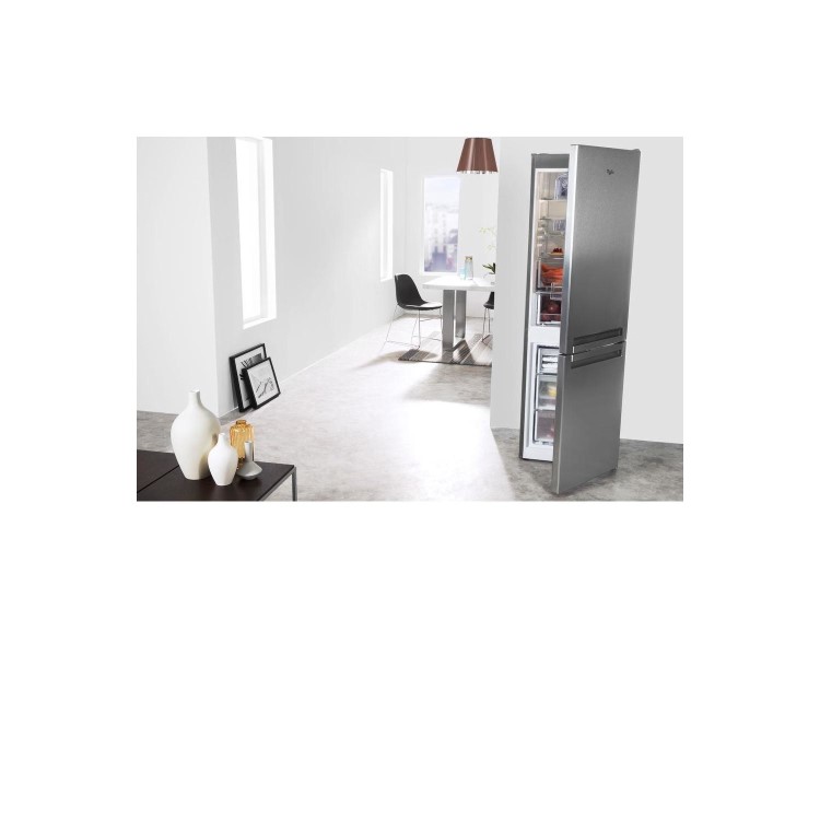 Whirlpool BSNF8151OX 60cm 1.88m Freestanding Supreme No Frost Fridge Freezer - Steel