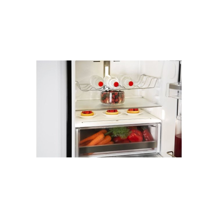 Whirlpool BSNF8993PBUK 60cm 1.88m Freestanding Supreme No Frost Combi - Black Glass