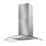 Baumatic BT10.3GL Curved Glass 100cm Chimney Cooker Hood Stainless Steel
