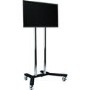 B-Tech BT8504/BC Large Flat Screen Display Trolley Stand for TVs up 70" - Black/Chrome