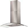 Baumatic BT9.3GL Curved Glass 90cm Chimney Cooker Hood Stainless Steel