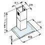 Baumatic BTC6750GL Curved Glass 60cm Chimney Cooker Hood Stainless Steel
