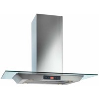 Baumatic BTI9170GL 90cm Island Cooker Hood Stainless Steel Flat Glass Canopy