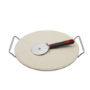 Beefeater Pizza Pack 3 Piece Set Round Pizza Stone Stand & Pizza Cutter