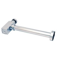 Chrome Square Bottle Trap and Outlet Pipe