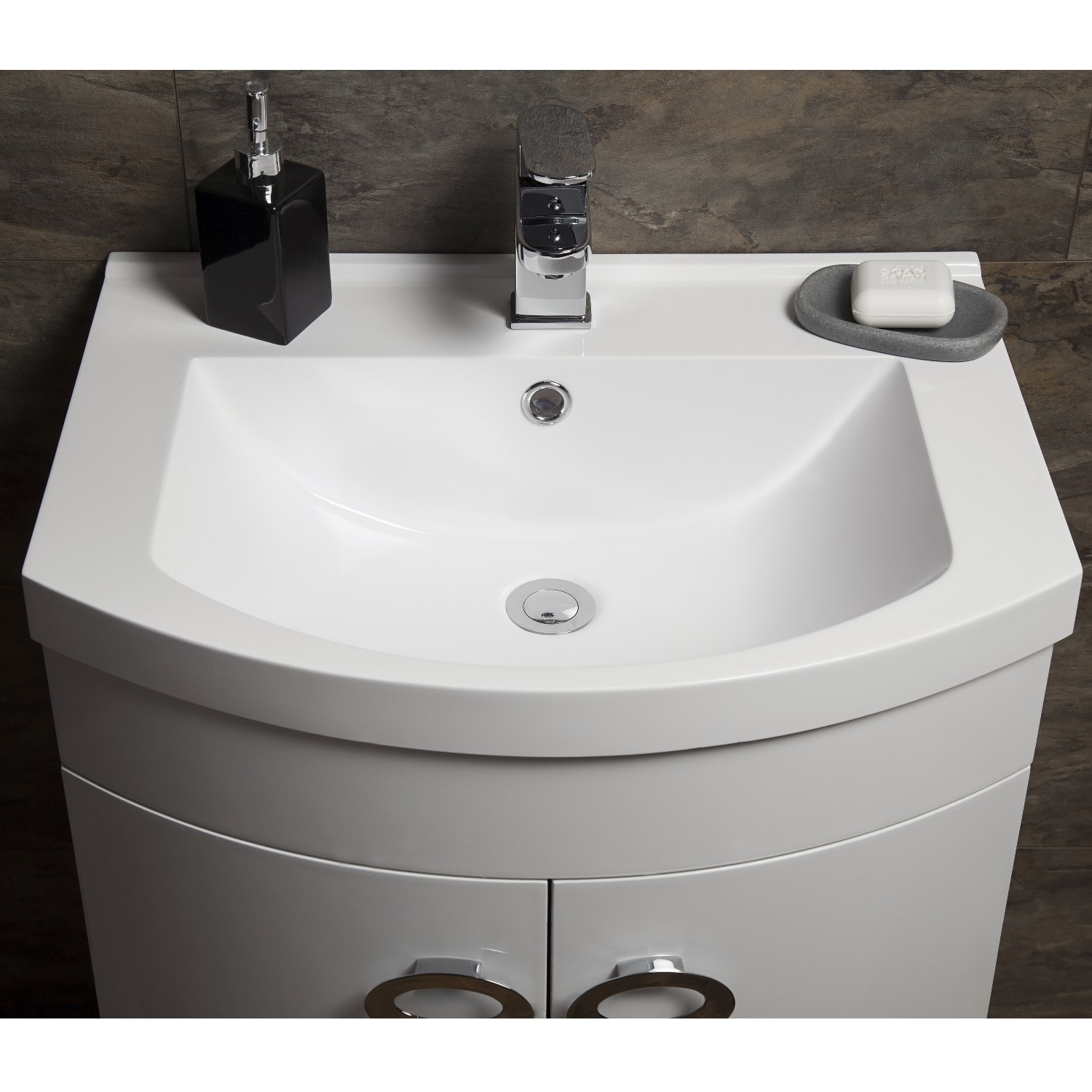 Curved White Bathroom Vanity Unit Basin W600mm Bu001 Unit Basin Rf Appliances Direct Curved White Bathroom Vanity Unit Basin W600mm Bu001 Unit Basin Rf Appliances Direct