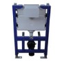 Wall Hung Smart Bidet Japanese Toilet & 820mm Frame Cistern and Black Sensor Flush Plate - Purificare