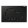 Geberit 1120mm Duofix Frame and Sigma Concealed Cistern with Black Flush Plate