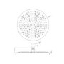 Flow Concealed Round Single Outlet Shower Valve with 300mm Ultra Slim Shower Head and Wall Arm