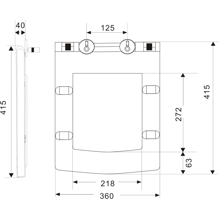 Close Coupled Rimless Toilet with Soft Close Seat - Ashford