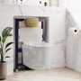Wall Hung Rimless Toilet with Soft Close Seat, Brushed Brass Pneumatic Flush Plate, 820mm Frame & Cistern – Roma