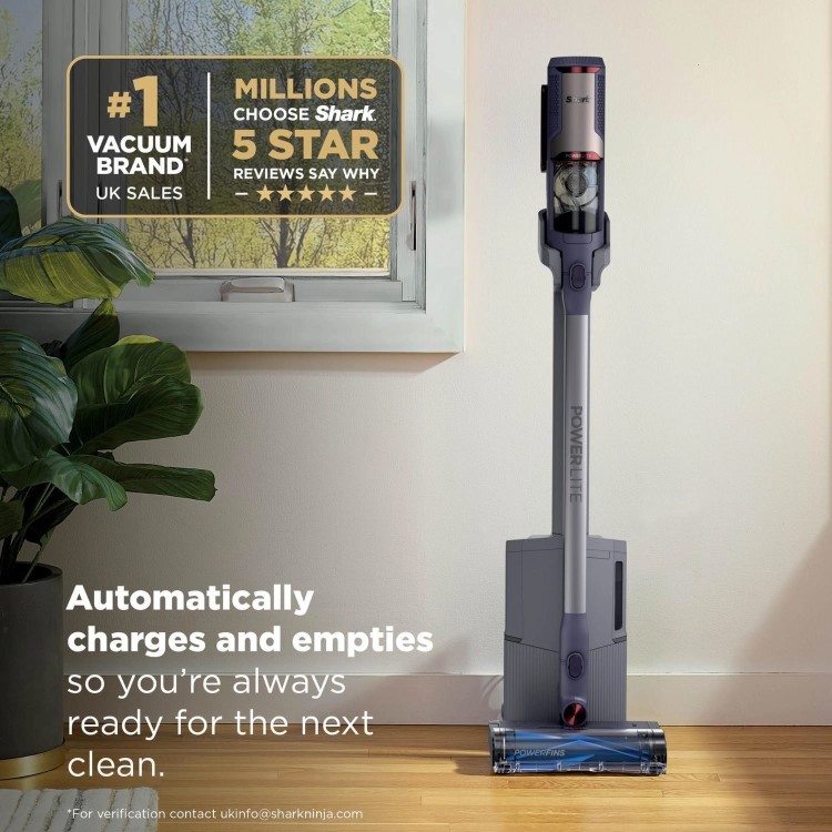 Shark BU3621UKT PowerLite Clean & Empty Pet Cordless Stick Vacuum Cleaner – 40 Minutes Run Time