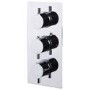 Vision Riser Slide Shower Rail Kit with S9 Triple Valve, Wall Outlet, Filler & Overflow 
