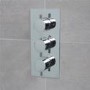 Vision Riser Slide Shower Rail Kit with S9 Triple Valve, Wall Outlet, Filler & Overflow 