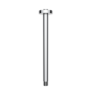 250mm Chrome Ultra Slim Round Rainfall Shower Head with Ceiling Arm