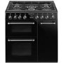 GRADE A3 - Smeg BU93BL Burghley 90cm Dual Fuel Range Cooker - Black
