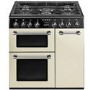 Smeg BU93P Burghley 90cm Dual Fuel Range Cooker Cream