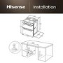 Hisense Hi6 BUD714221AX Built-Under Electric Double Oven - Stainless Steel