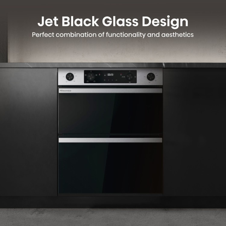 Hisense Hi6 BUD714221CX Built-Under Electric Double Oven - Stainless Steel