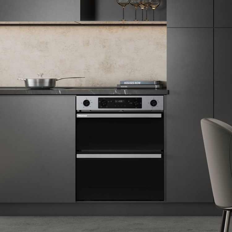 Hisense Hi6 BUD714221CX Built-Under Electric Double Oven - Stainless Steel