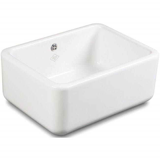 Reginox BULTER-CLASSIC-600 Large 1.0 Bowl Ceramic Sink White