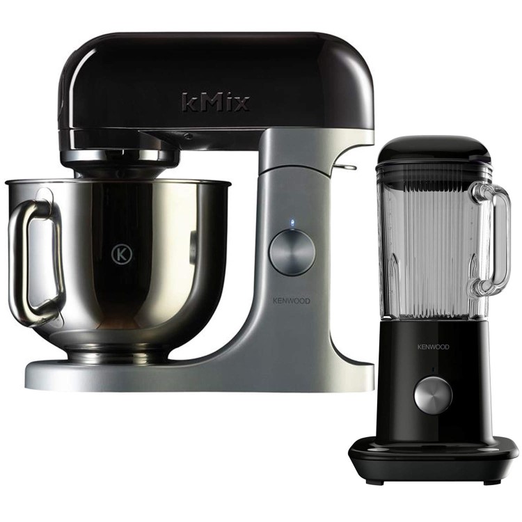 Kenwood KMix Kitchen Machine - Black With Free Blender 