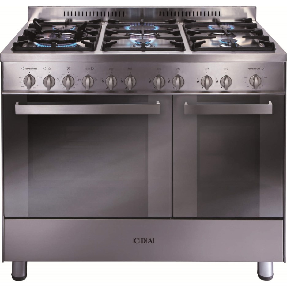 CDA RC9320FSS 90cm Twin Cavity Range Cooker Gas Oven 6 Burner Gas Hob