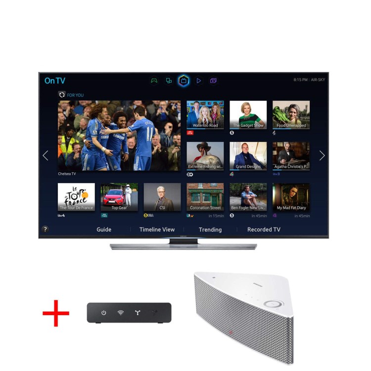 Samsung UE55HU8500 55 Inch 4K Ultra HD 3D Curved LED TV and Wireless Multiroom Audio Speaker bundle