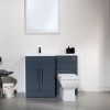 Anthracite Toilet and Basin Combination Cloakroom Unit Suite with Thin Edge Basin - W1090mm