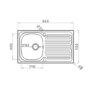 Stainless Steel 1 Bowl 860x500 Sink & Chrome Mixer Tap Pack